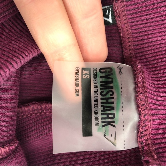 GYMSHARK Slounge Ribbon Bottoms Dark Ruby Marl Tie Waist Ribbed Soft Legging XS - Picture 7 of 8